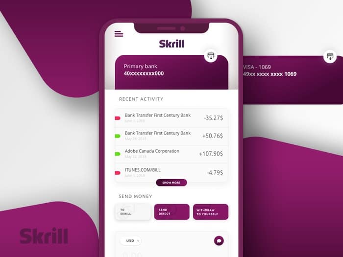 Мобильное приложение skrill не работает