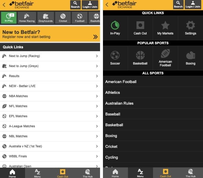 Betfair Mobile App