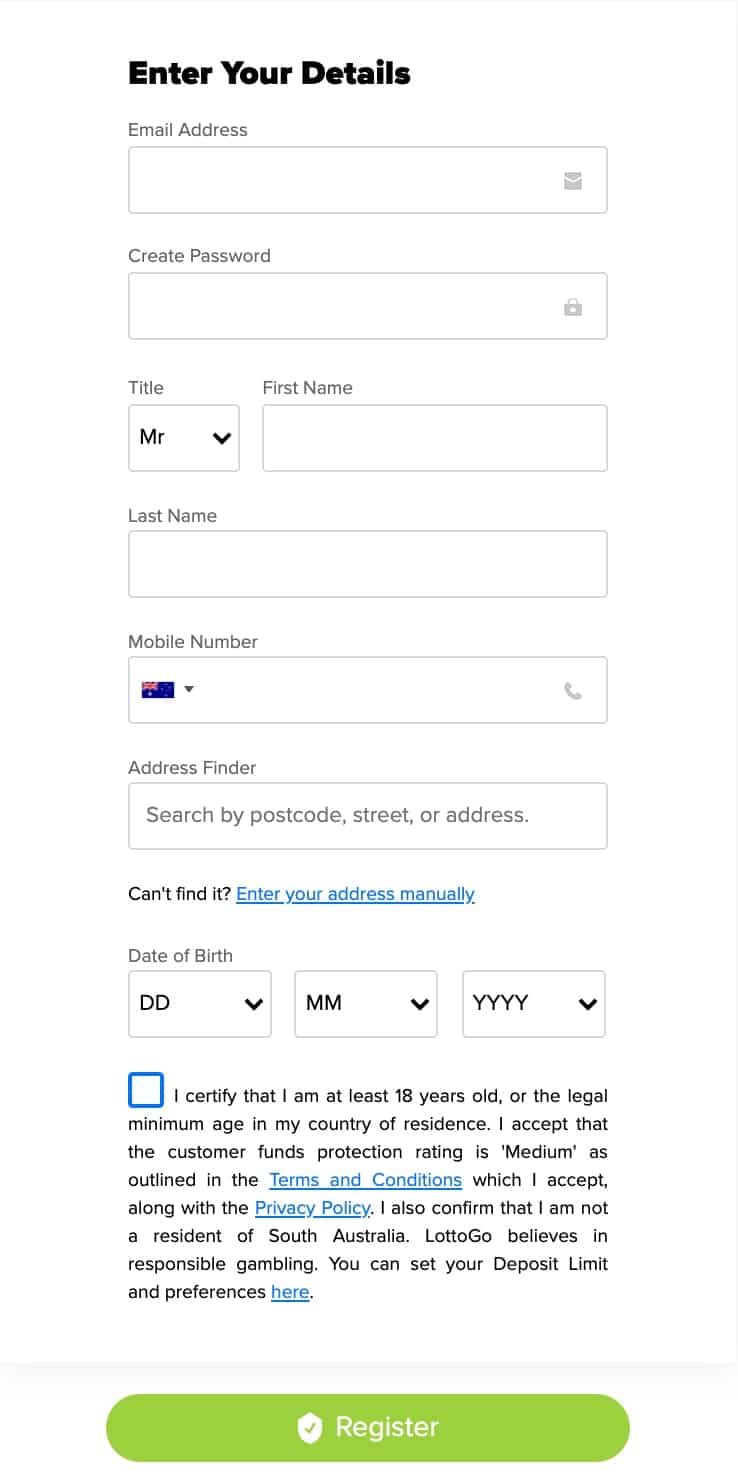 Lottogo contact clearance