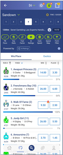 Palmerbet AI ratings