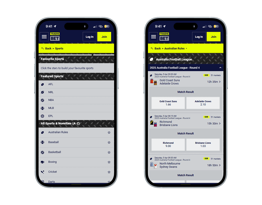 tradiebet mobile sports betting